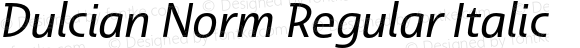 Dulcian Norm Regular Italic
