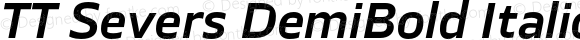 TT Severs DemiBold Italic