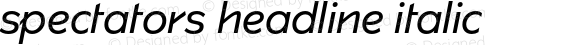 spectatorsheadline-italic