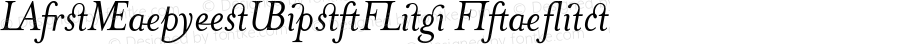 MrsEavesJustLig Italic