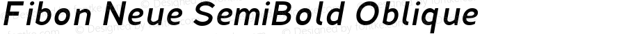 Fibon Neue SemiBold Oblique