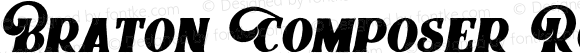 Braton Composer Rough Italic