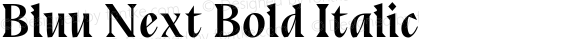 Bluu Next Bold Italic