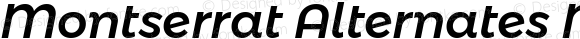 Montserrat Alternates Medium Italic