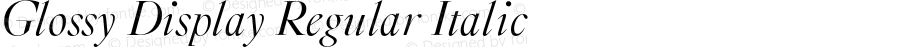 GlossyDisplay-Italic