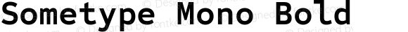 Sometype Mono Bold