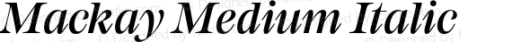 Mackay Medium Italic