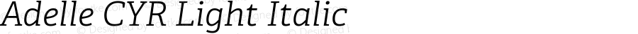 AdelleCYRLt-Italic