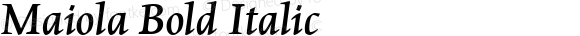 Maiola Bold Italic