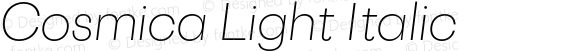 Cosmica Light Italic