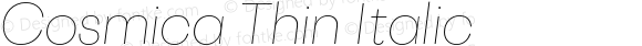 Cosmica Thin Italic