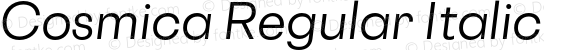 Cosmica Regular Italic