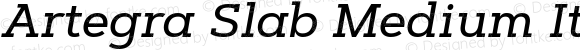 Artegra Slab Medium Italic