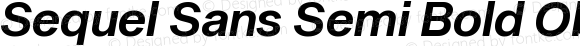 Sequel Sans Semi Bold Obl Head