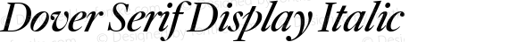 Dover Serif Display Italic