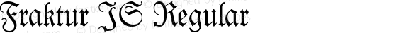 Fraktur JS Regular Altsys Fontographer 4.0.4 94.11.24