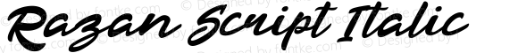 Razan Script Italic