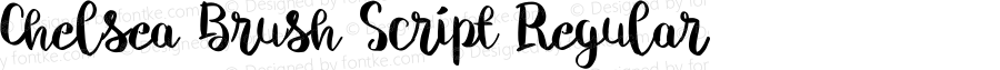 Chelsea Brush Script Regular Version 001.001