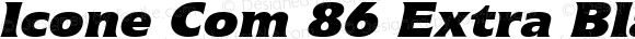 Icone Com 86 Extra Black Italic