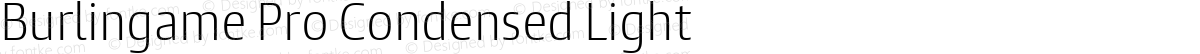 Burlingame Pro Condensed Light