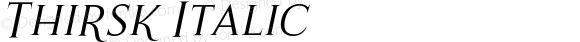 Thirsk Italic