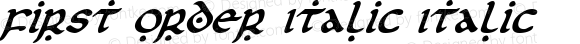 First Order Italic