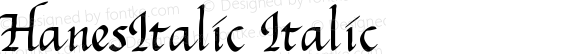 HanesItalic Italic