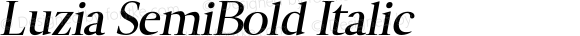 Luzia SemiBold Italic