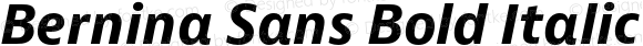 Bernina Sans Bold Italic