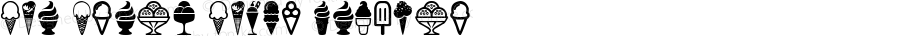 Ice Cream Icons Regular Version 1.00;May 10, 2018;FontCreator 11.0.0.2388 64-bit