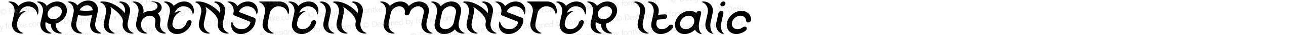 FRANKENSTEIN MONSTER Italic