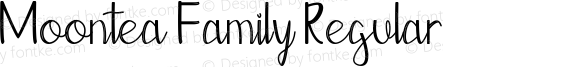 Moontea Family Regular Version 1.00;June 26, 2018;FontCreator 11.5.0.2421 64-bit