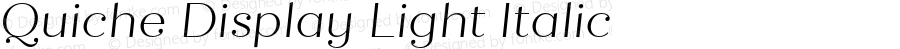 QuicheDisplay-LightItalic