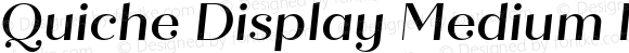 Quiche Display Medium Italic