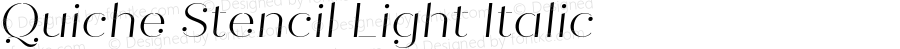 QuicheStencil-LightItalic