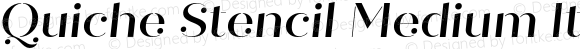 Quiche Stencil Medium Italic
