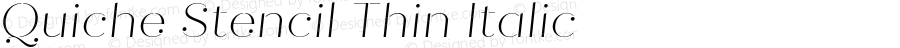 QuicheStencil-ThinItalic