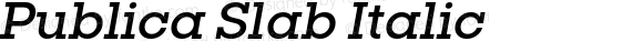 Publica Slab Italic