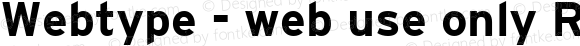 Webtype - web use only Regular