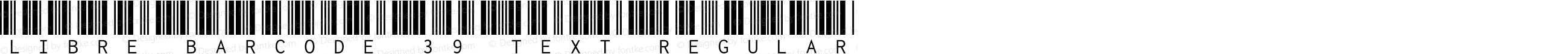 Libre Barcode 39 Text Regular