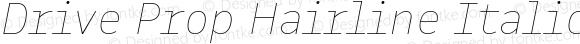 Drive Prop Hairline Italic