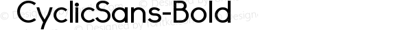 ☞CyclicSans-Bold ☞