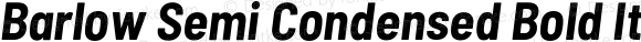 Barlow Semi Condensed Bold Italic