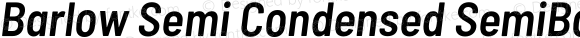 Barlow Semi Condensed SemiBold Italic