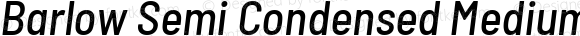 Barlow Semi Condensed Medium Italic