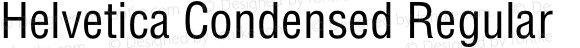 Helvetica Condensed Regular
