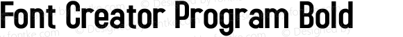 Font Creator Program Bold