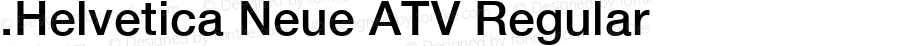 .Helvetica Neue ATV