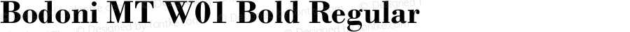 Bodoni MT W01 Bold