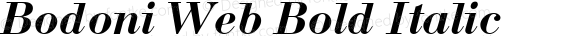 Bodoni Web Bold Italic